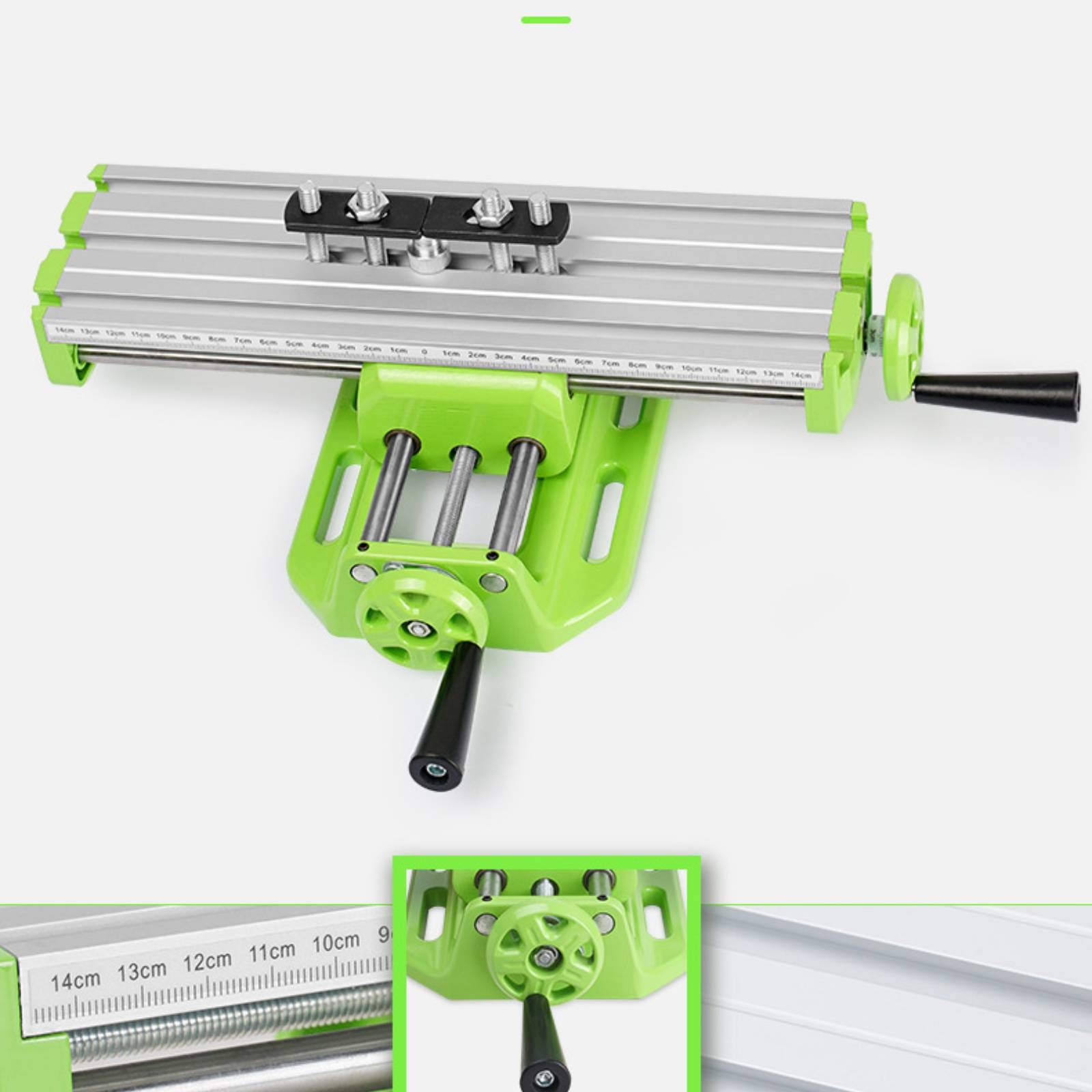 Drill Press Bench - Çapraz Kayar Çalışma Masası Boyuna Oluklu