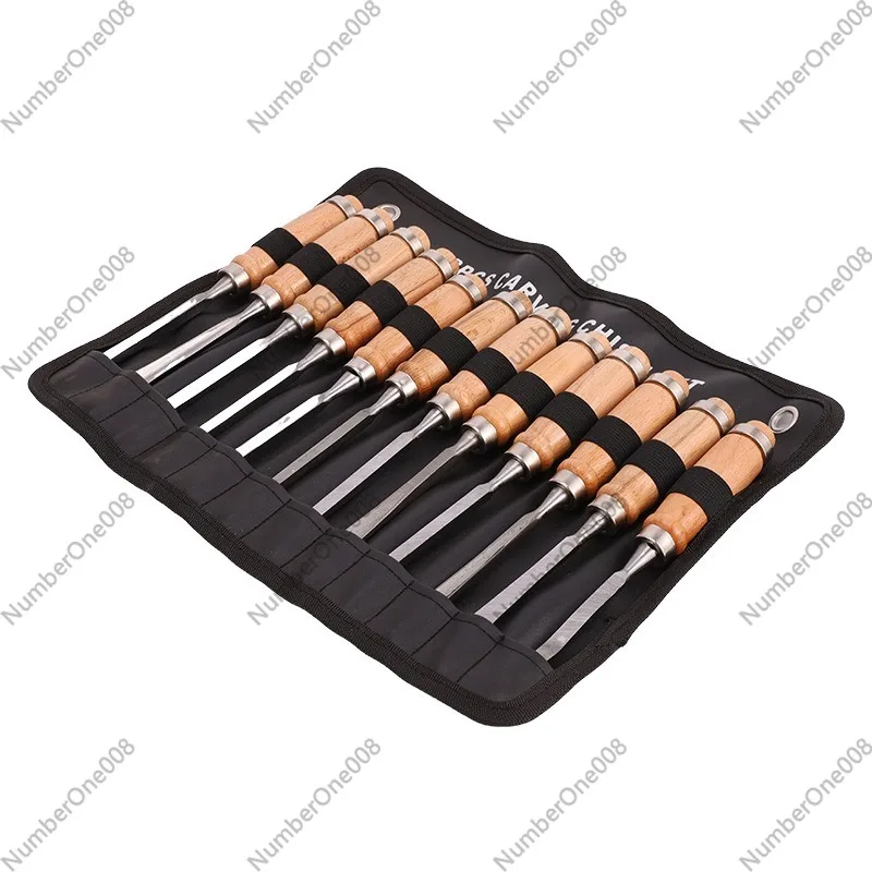 Chisel Set Wood - 12 Parça Ahşap Oyma Alet Seti,
