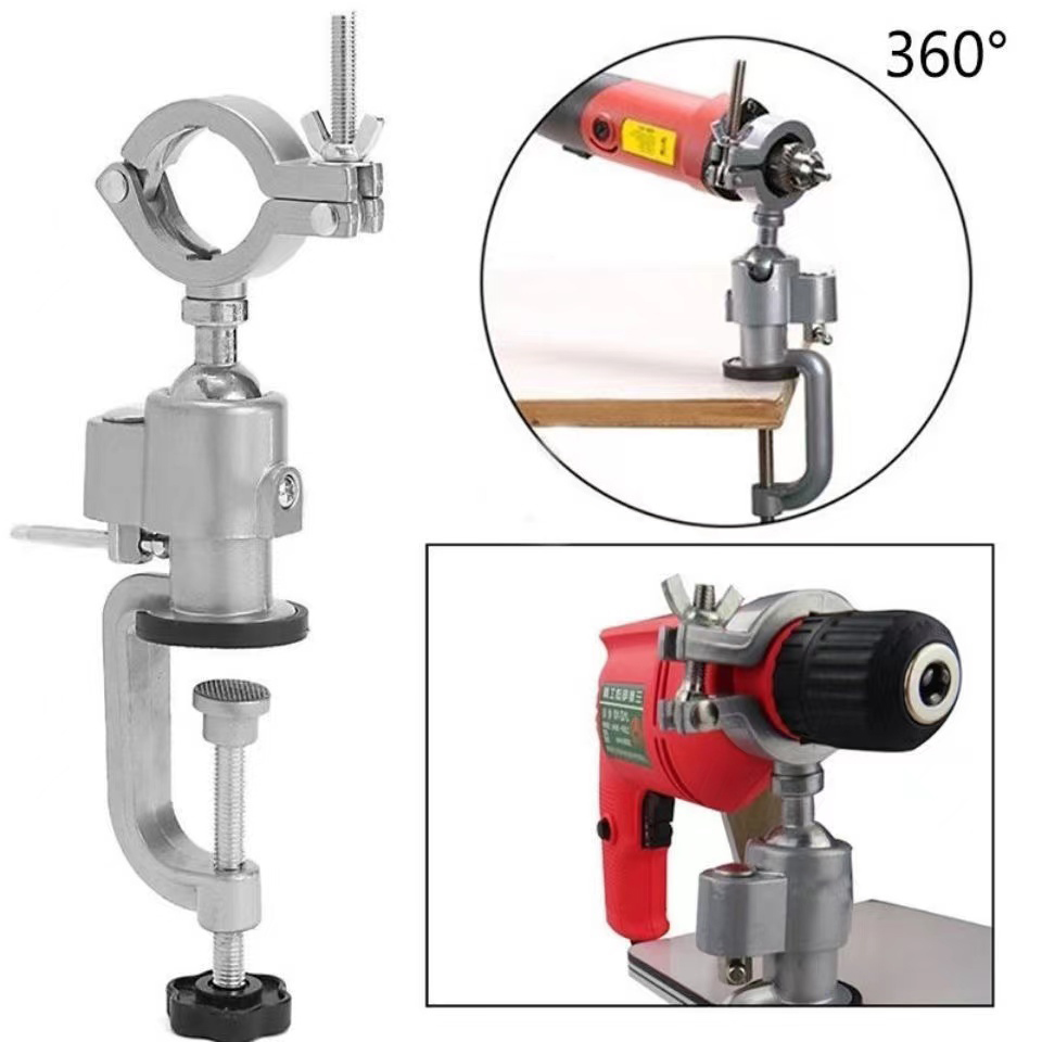 Drill Press Bench - 360 ° Masa Döner Mengene Ağaç