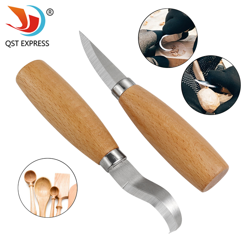 Chisel Set Wood - Paslanmaz Demir Oyma Bıçağı Kayın Ahşap