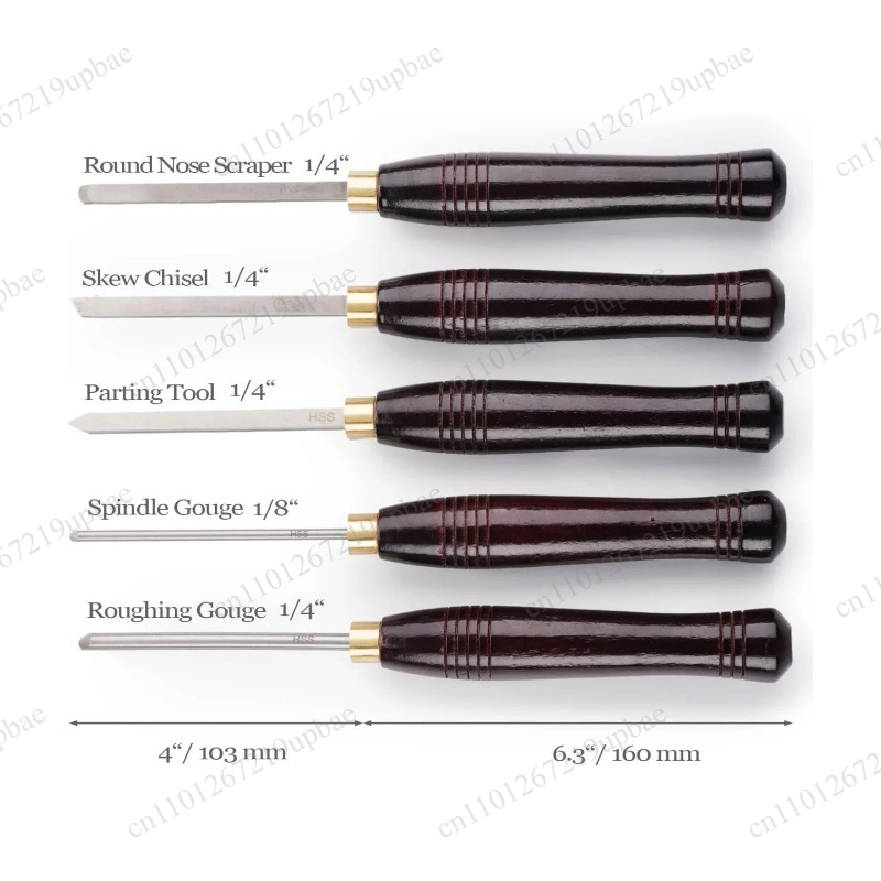 Chisel Set Wood - 5 Parça HSS Torna Ucu Seti,