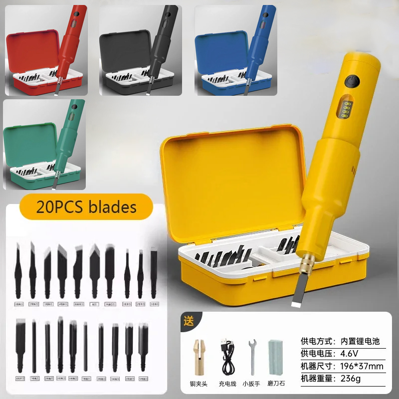 20 adet bıçak elektrikli oyma  - Chisel Set Wood incelemesi ve fiyatı