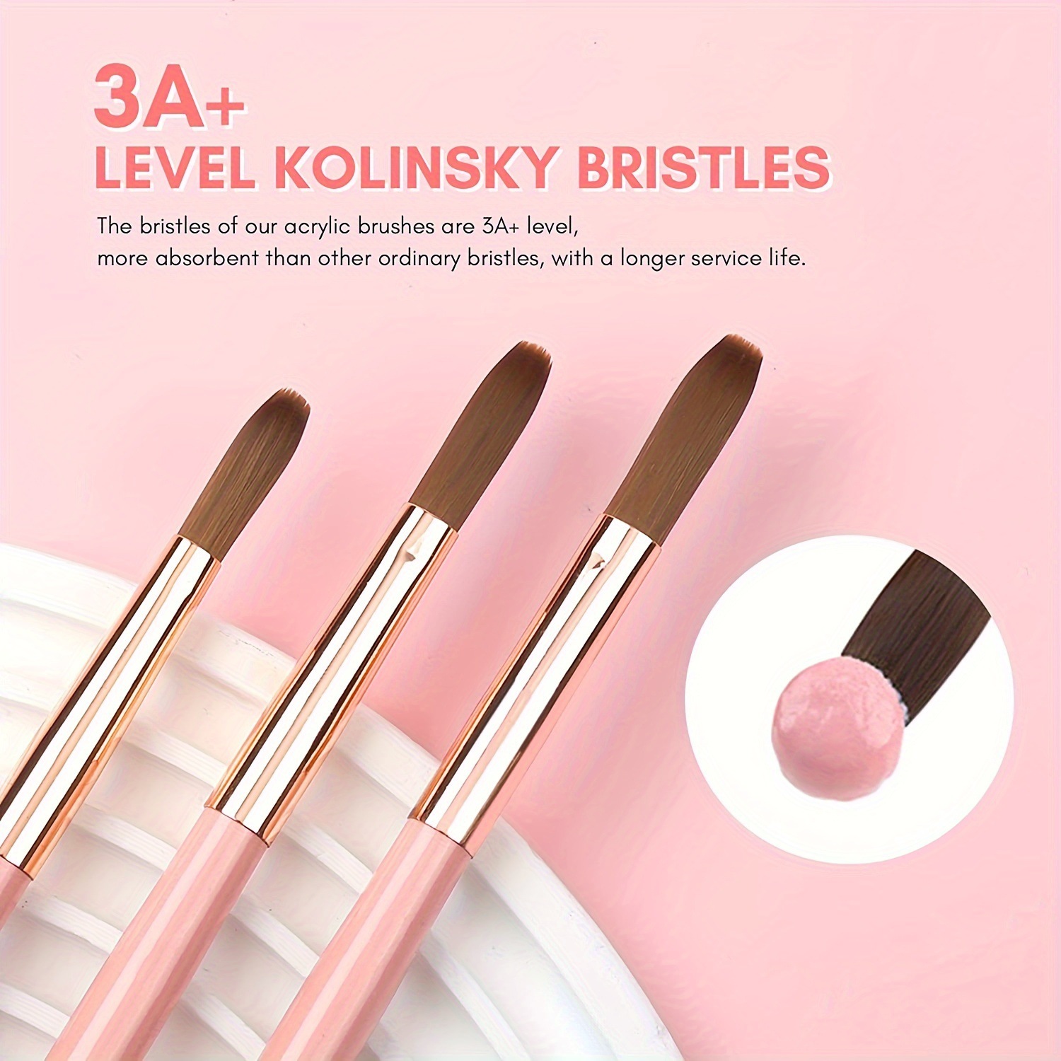 3 adet Kolinsky Akrilik Tırnak - Chisel Set Wood incelemesi ve fiyatı